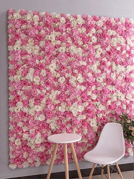 Mur de fleurs