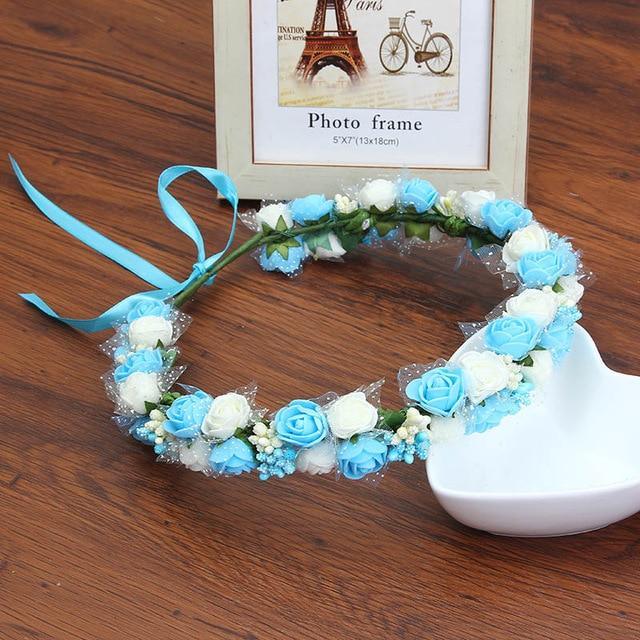 Couronne De Fleurs Petite Fille Mariage Aureole Florale