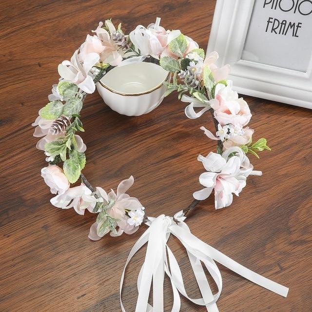 Couronne De Fleurs Pour Enfant Bebe Aureole Florale