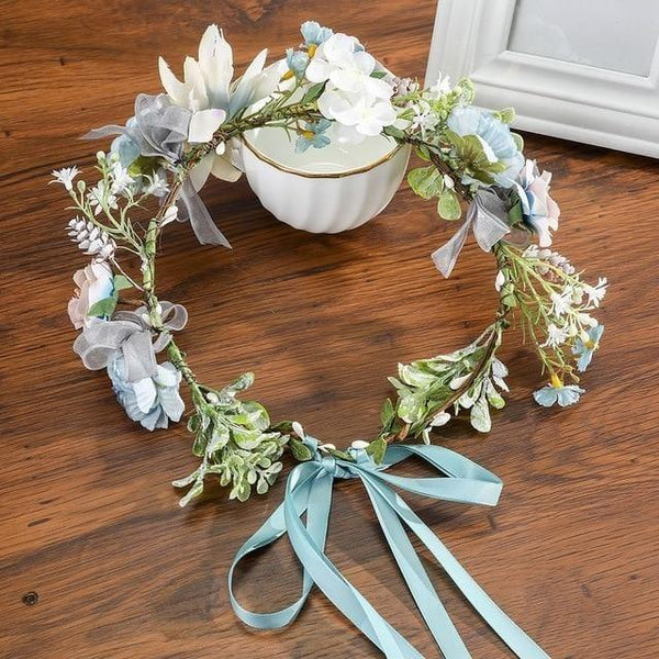 Couronne De Fleurs Pour Petite Fille Aureole Florale