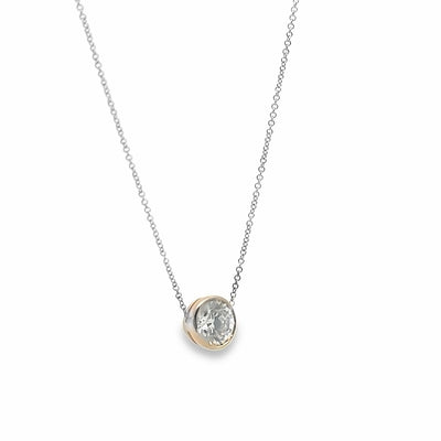 Half Bezel Diamond Pendant--Ready Set To Go | 1555 | Wedding day jewelry,  Fine bridal jewelry, Bezel diamond