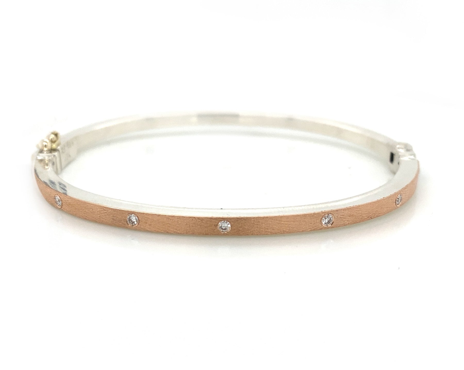 Rene Escobar Diamond Yellow Gold Bangle - Desires by Mikolay