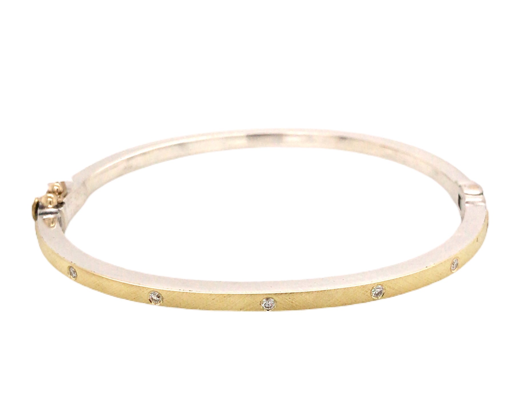 Rene Escobar Diamond Yellow Gold Bangle - Desires by Mikolay