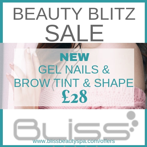 gel nails with brow tint and shape