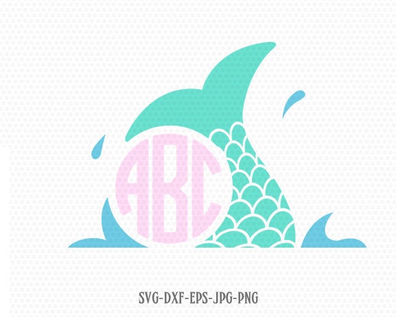 Download Mermaid Tail Svg Mermaid Scales Summer Svg Svg Mermaid Circle Monogr Svgoriginalcreations