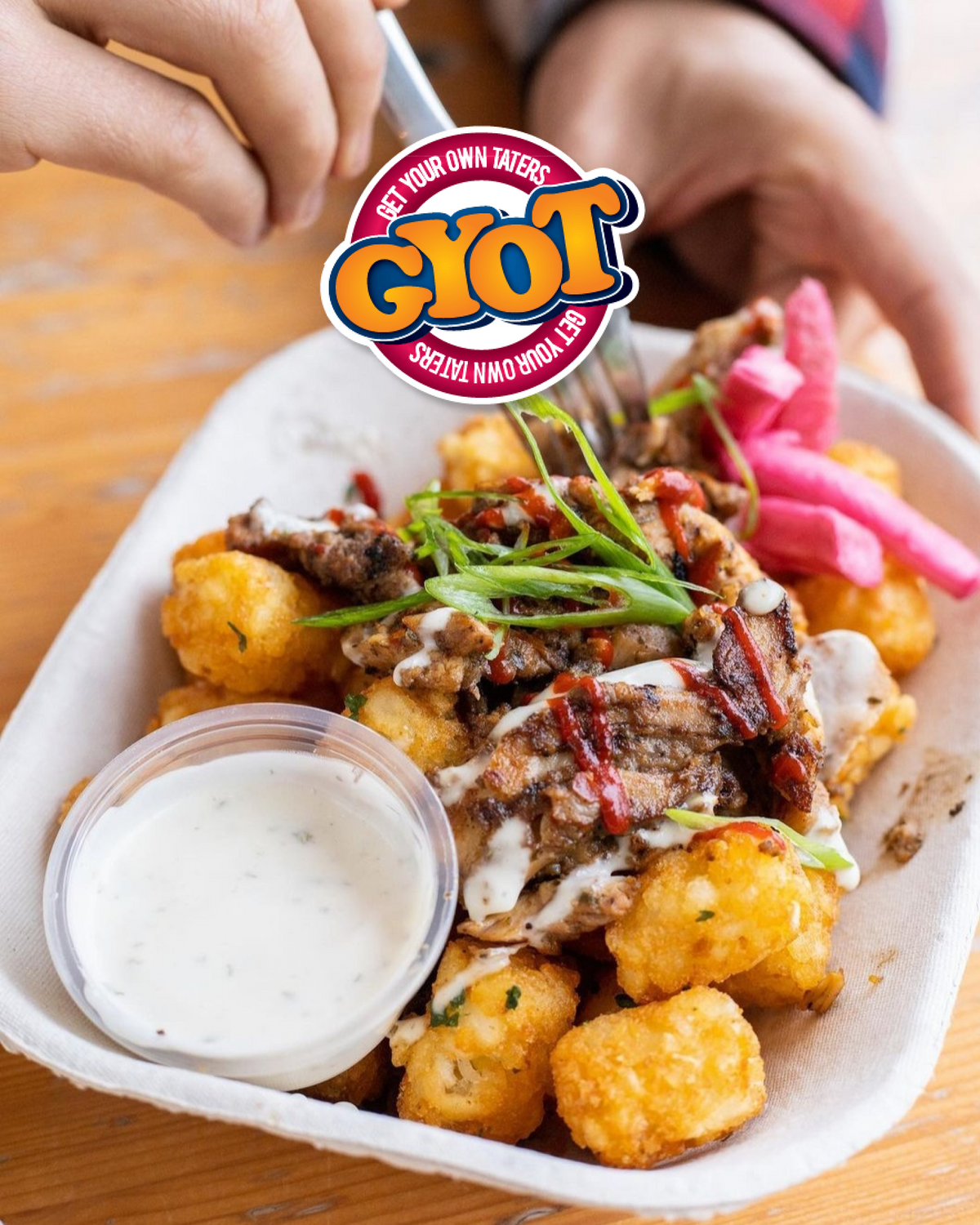 GYOT Gourmet Tater Tots Menu