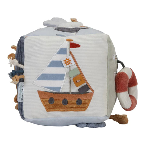 cubo blandito sensorial de actividades Little Dutch