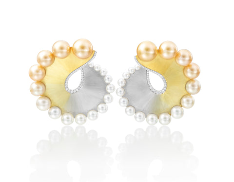 Nautilus earrings by Adam Neeley Fine Art Jewelry, Inc.