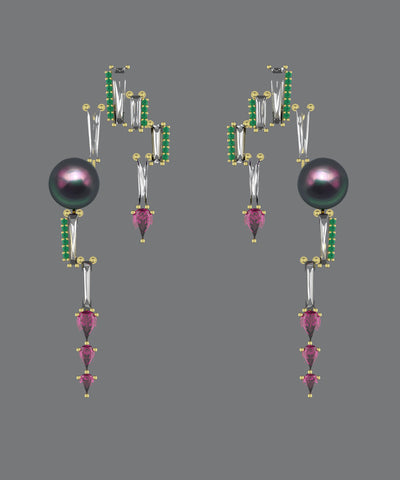 Overtone earrings by Alexia Gryllaki of Alexia Gryllaki of Greece