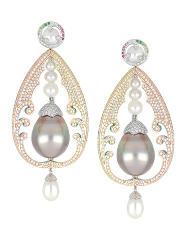 Oceana Pearl earrings by Tariq Riaz of Tariq Riaz LLC