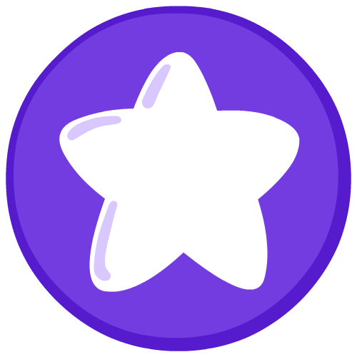 Purple star illustration