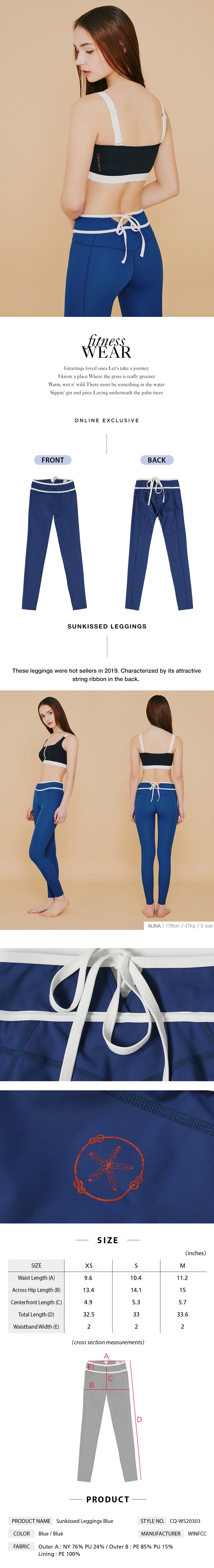 Sunkissed Leggings Blue
