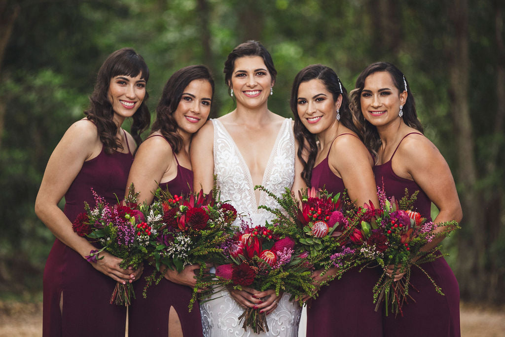 bridesmaid bouquet australian natives