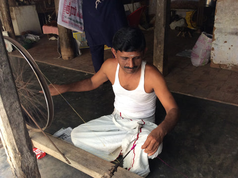 Weaver in Thanjavur, Tamil Nadu