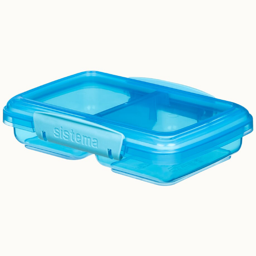 Sistema Salad To Go 1.1L Lunch Box Food Container with Removeable Tray &  Cutlery