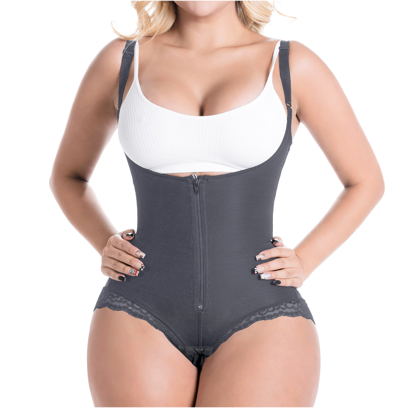 Fajas Colombianas Busto Abierto Panty Shapewear Body Post Cirugía