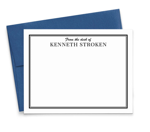 luxury business stationery from the desk of