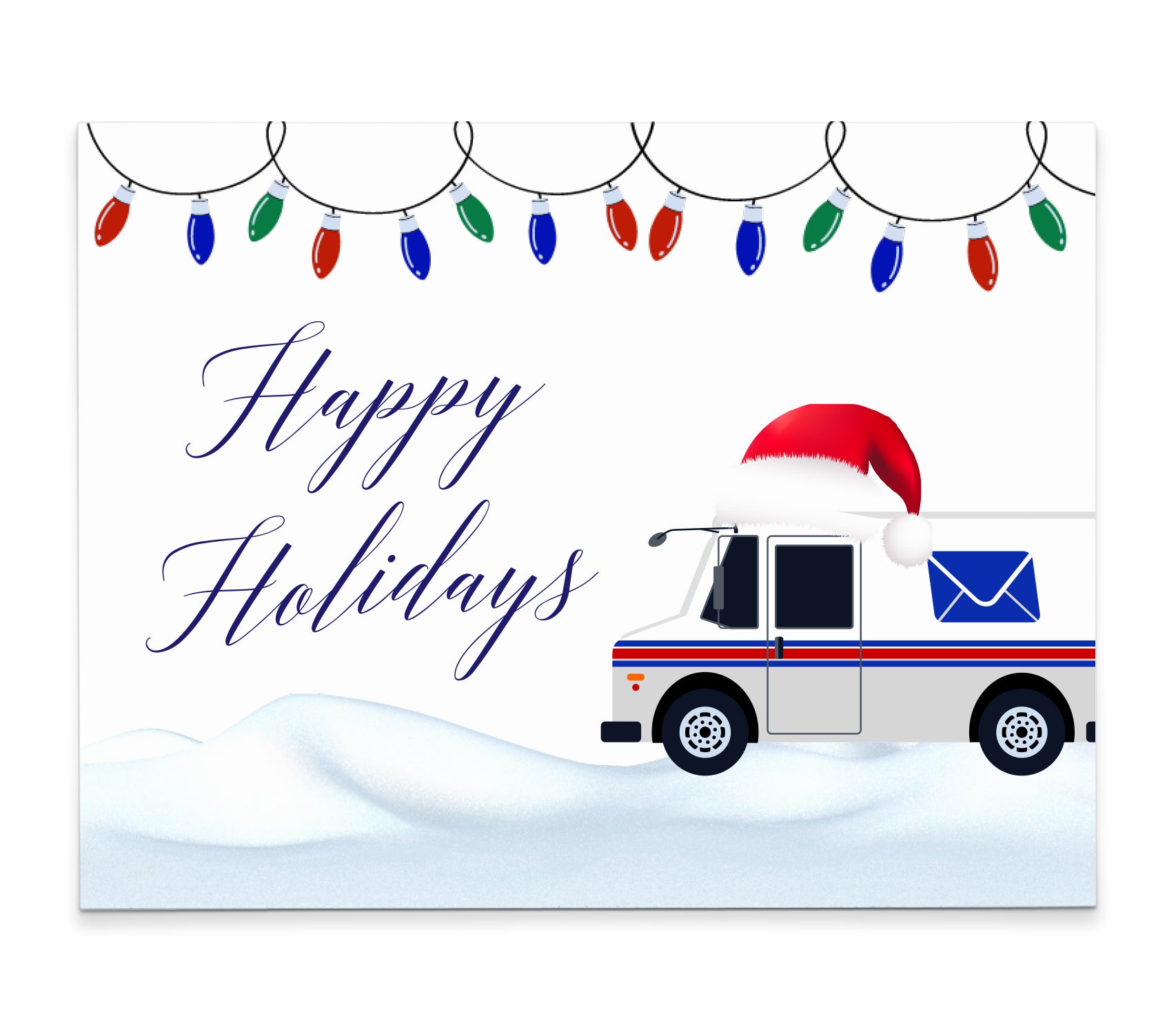 Mail Carrier Greetings - Special Delivery Holiday Thank You Card fir Mail  Carriers - Postcard 4”x6”