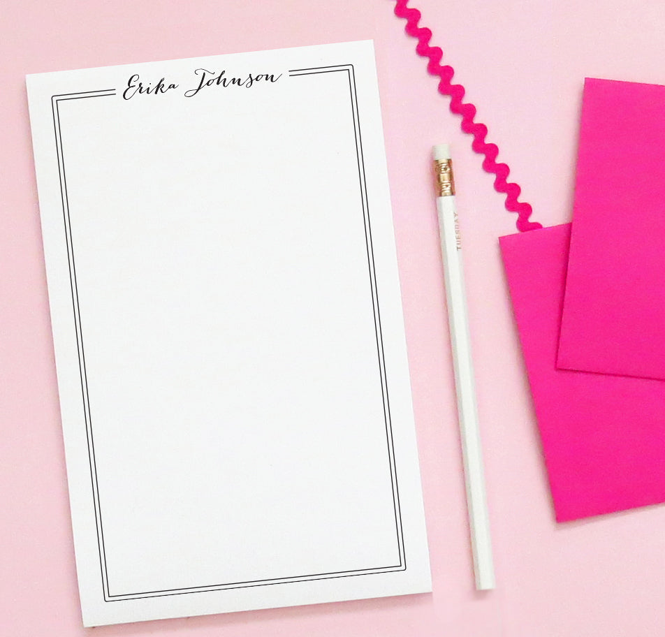 Personalized Name and Border Notepad for Kids