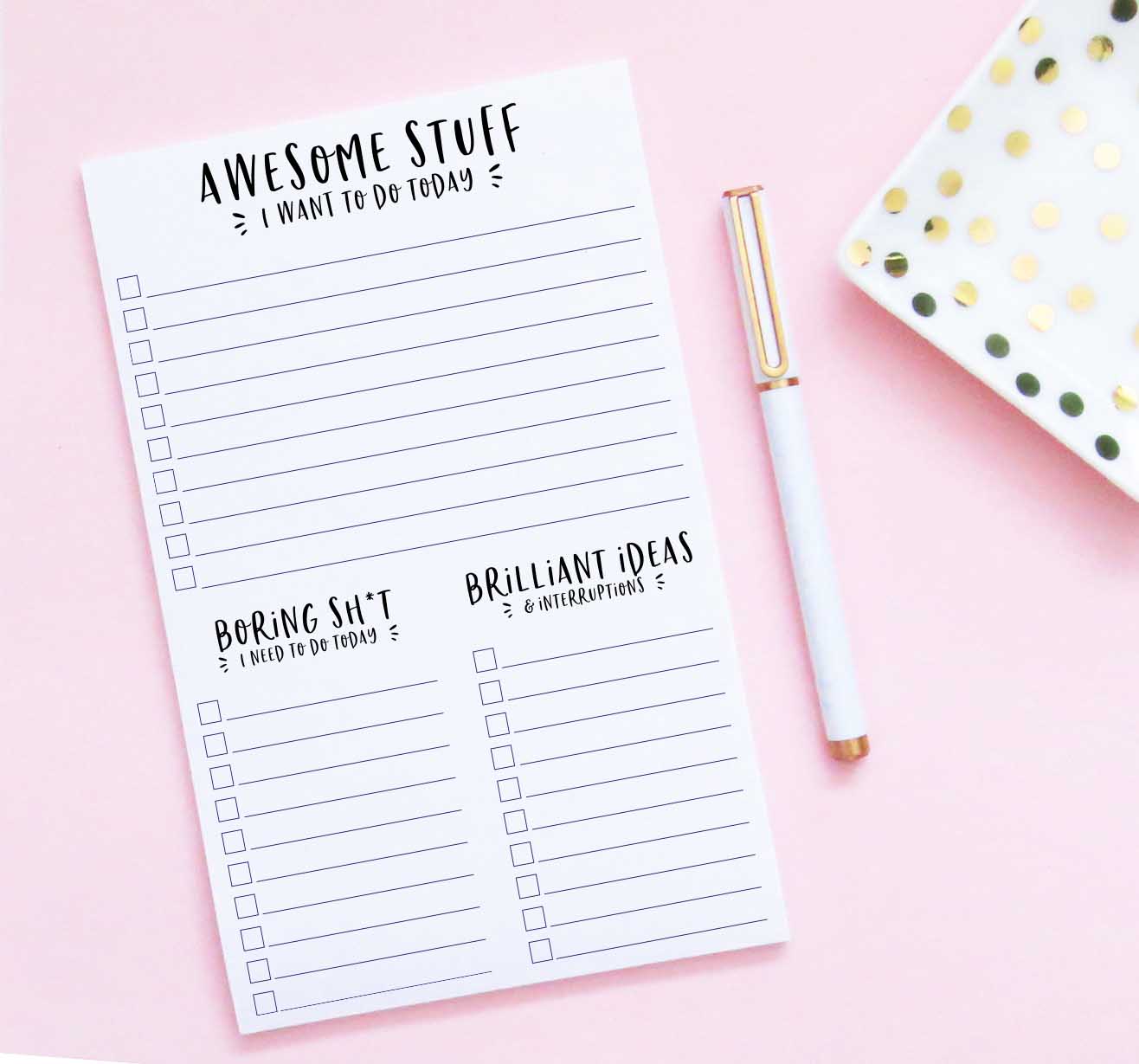 Weekly Planner Notepad: Pastel Pink Color, To Do List, Daily Agenda,  Organizer, Desk Pad, 50 Sheets (Paperback)