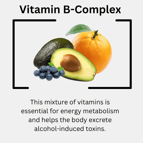 Vitamin B Complex to feel better after drinking alcohol