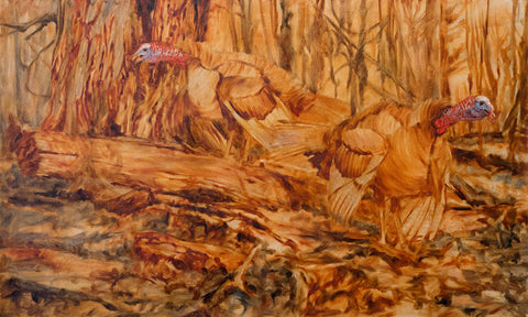 Ryan Kirby Sons of Thunder Wild Turkey Painting Process 4
