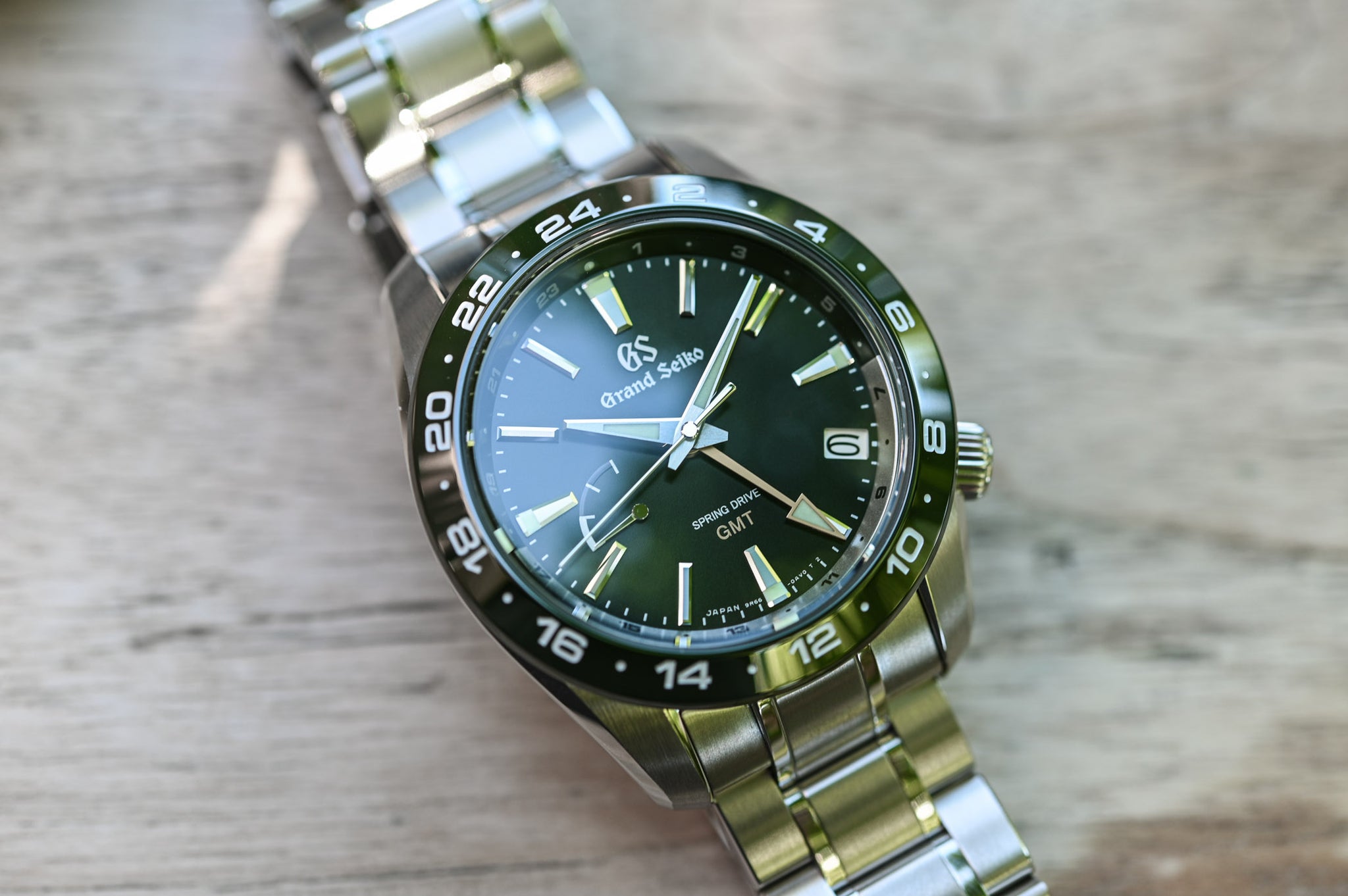 Seiko Grand Seiko Sport Collection Spring drive GMT Green SBGE257 –  BackWatch Department