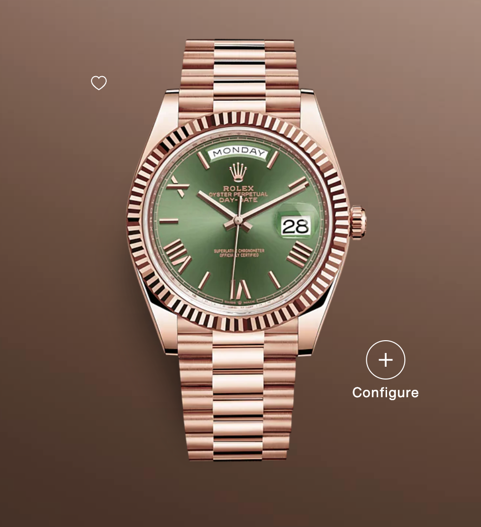 rolex day date 40 green dial