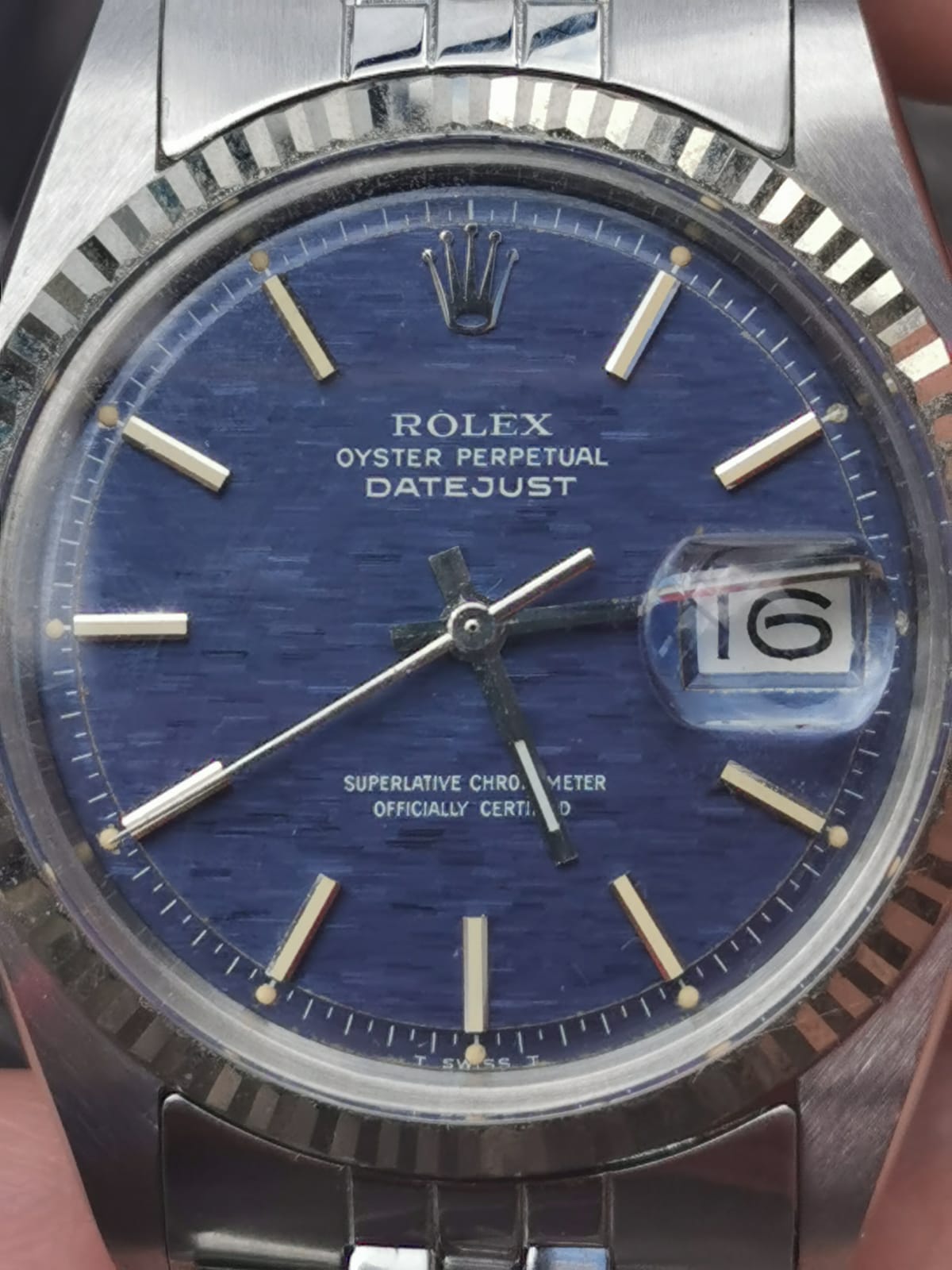 datejust 1601 blue