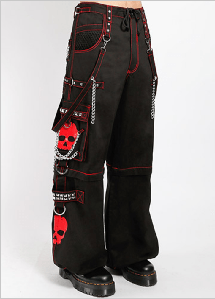 SUPER SKULL PANT - RED – Goth Unite