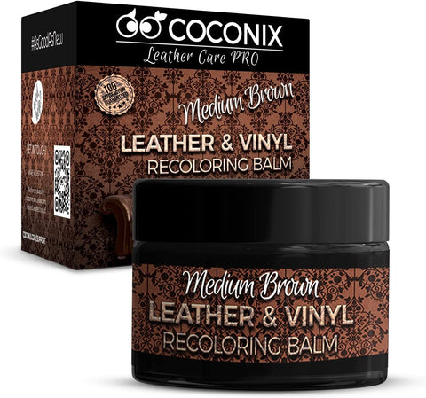 The Original Leather Re-Coloring Balm by Furniture Clinic - 16 Color  Options - Leather Repair Kit for Furniture - Restore Couches, Car Seats,  Clothing - Non-Toxic Leather Repair Cream (Dark Brown) 