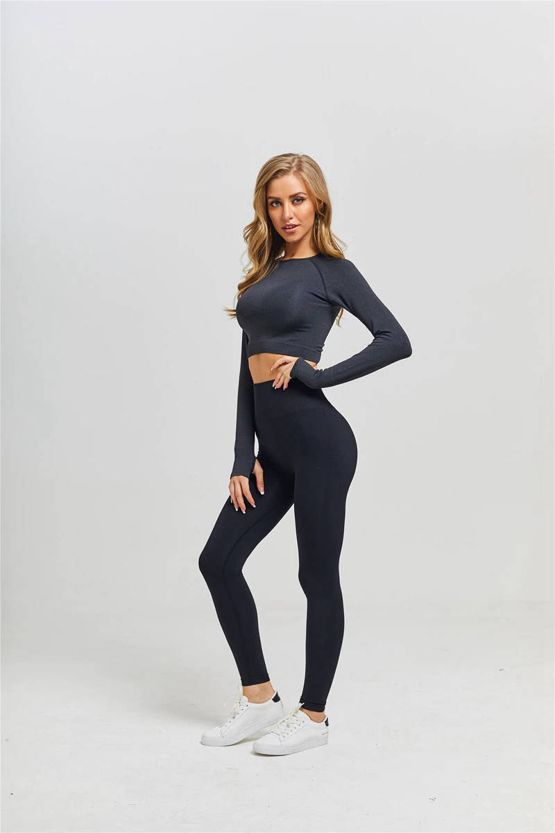 Women Seamless Yoga Sets Fitness Sports Suits Gym Clothing