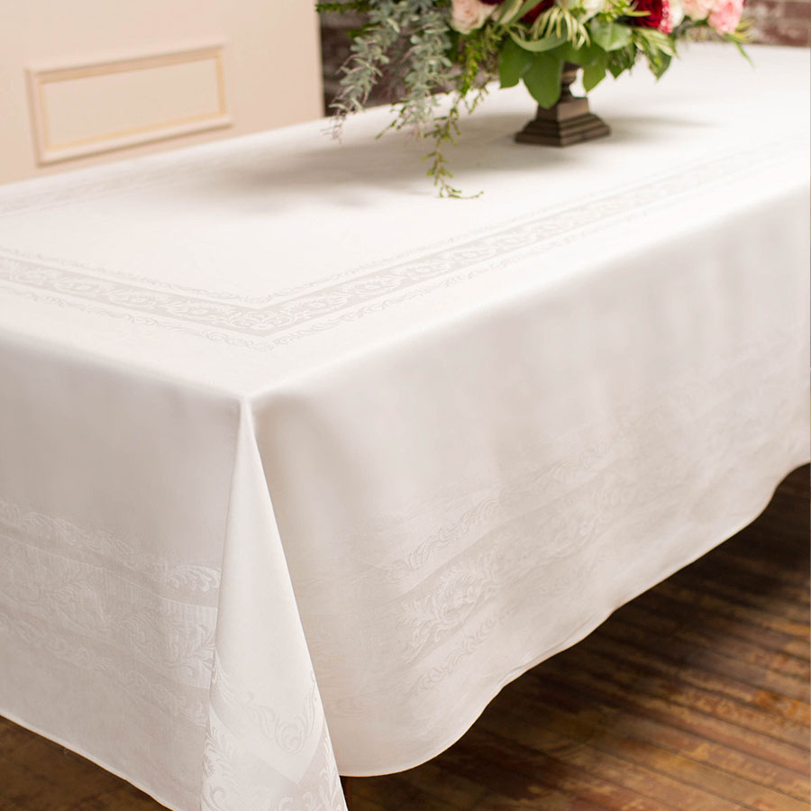 Fine Scroll Double Damask Tablecloths – Ferguson's Irish Linen