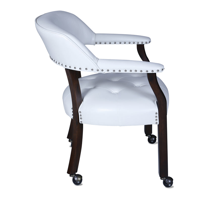 Shonall International High elastic luxury office chair with wheels(White)