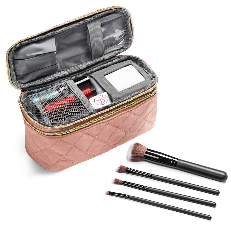 katolsk Arrowhead Gøre klart Ms. J Travel Makeup Case | With Mirror and Travel-Sized Makeup Brushes –  Ms. Jetsetter