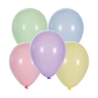 8 globos dorados metalizados (30 cm) - Línea Colores Básicos. Entrega 24h