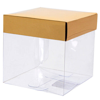 Caja de carton en natural 30x30+10cm