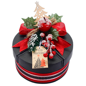 Caja de regalo navideña / Roja / Moño / Navidad 2014 / Adorno / Decoración