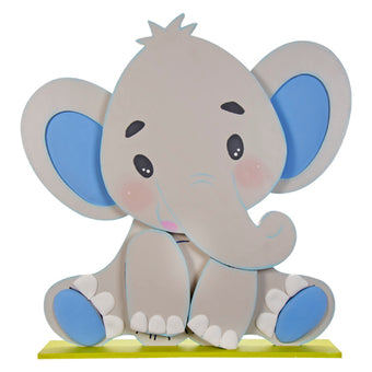 Elefantes para centro de mesa  Baby shower elefantes, Figuras de unicel,  Figuras para decorar