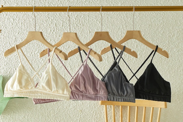 Ruby | Handmade Pure Silk Bralettes | No Padding No Wire | 19 Momme Silk  Charmeuse