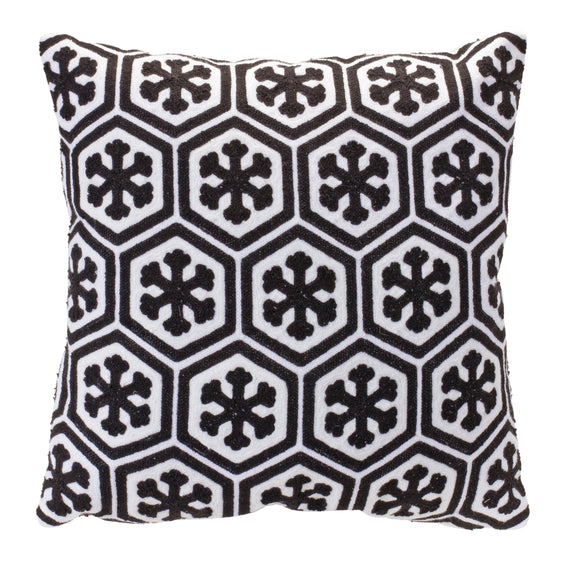 Pier One Set of 2 LET IT SNOW Winter Gray Accent Pillows 16x16 Big