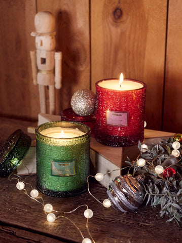 Pier 1 Exclusive Holiday Forest and Apple Crisp Luxe Candle
