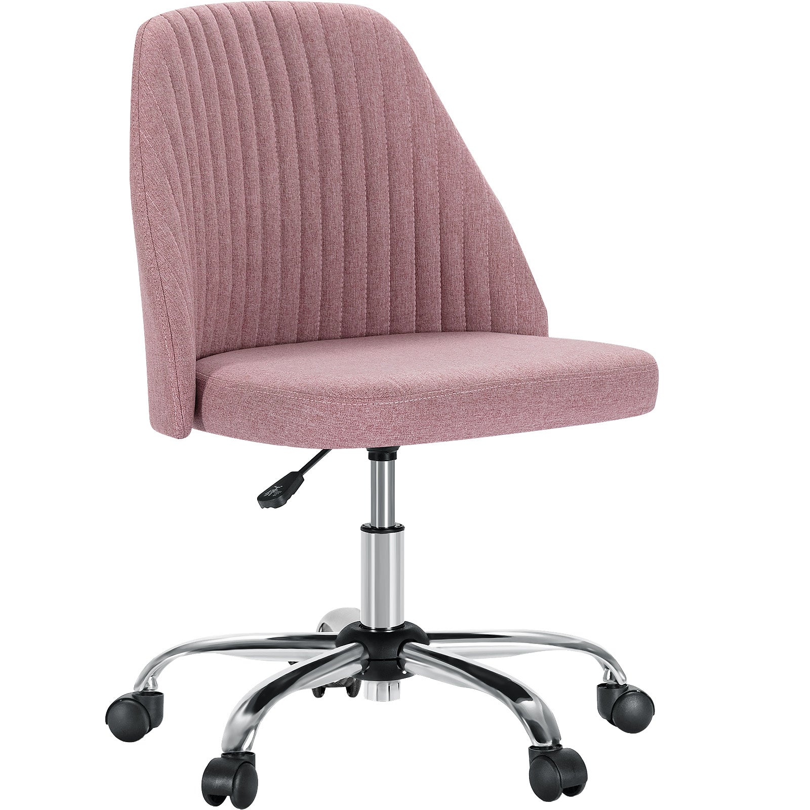 cradle home office swivel armless chair with wheels height adjustableoffice chairs 699106
