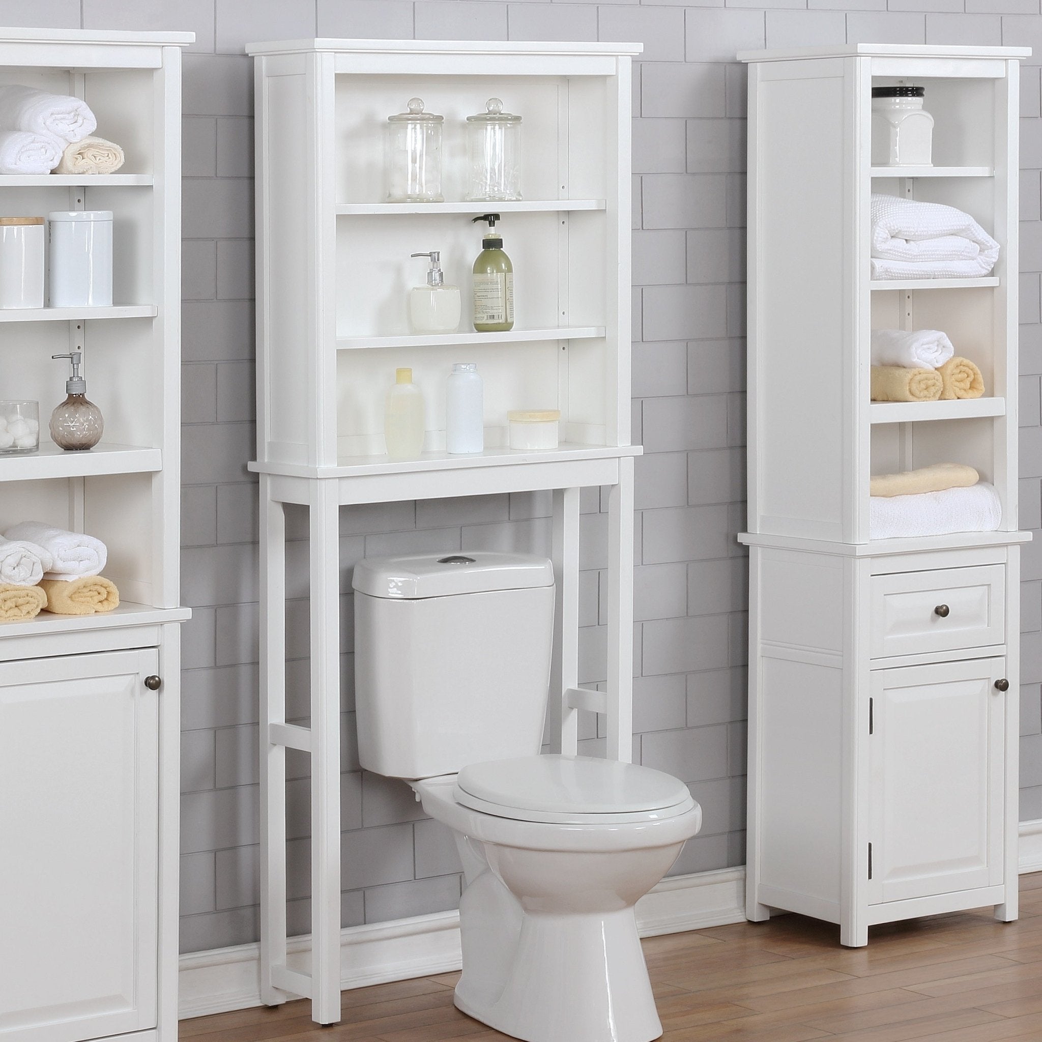 dorset bath over the toilet space saver storage with open upper shelvesstorage and organization 289657