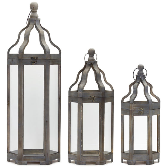 Vintage Style Wooden Bird Cage with Metal Top, Set of 3 – Pier 1