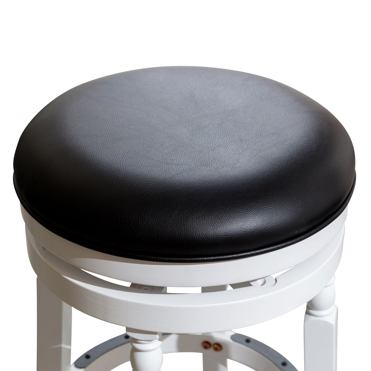 Hurdler Stool with Fabric Seat and Spindle Leg Design