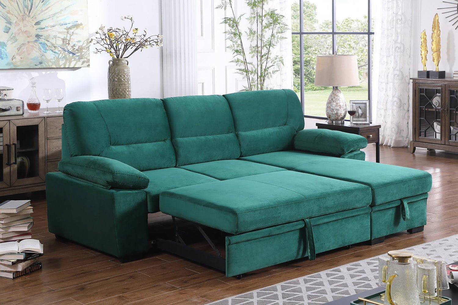 kipling velvet sleeper sectional sofa reversiblesofas 925555