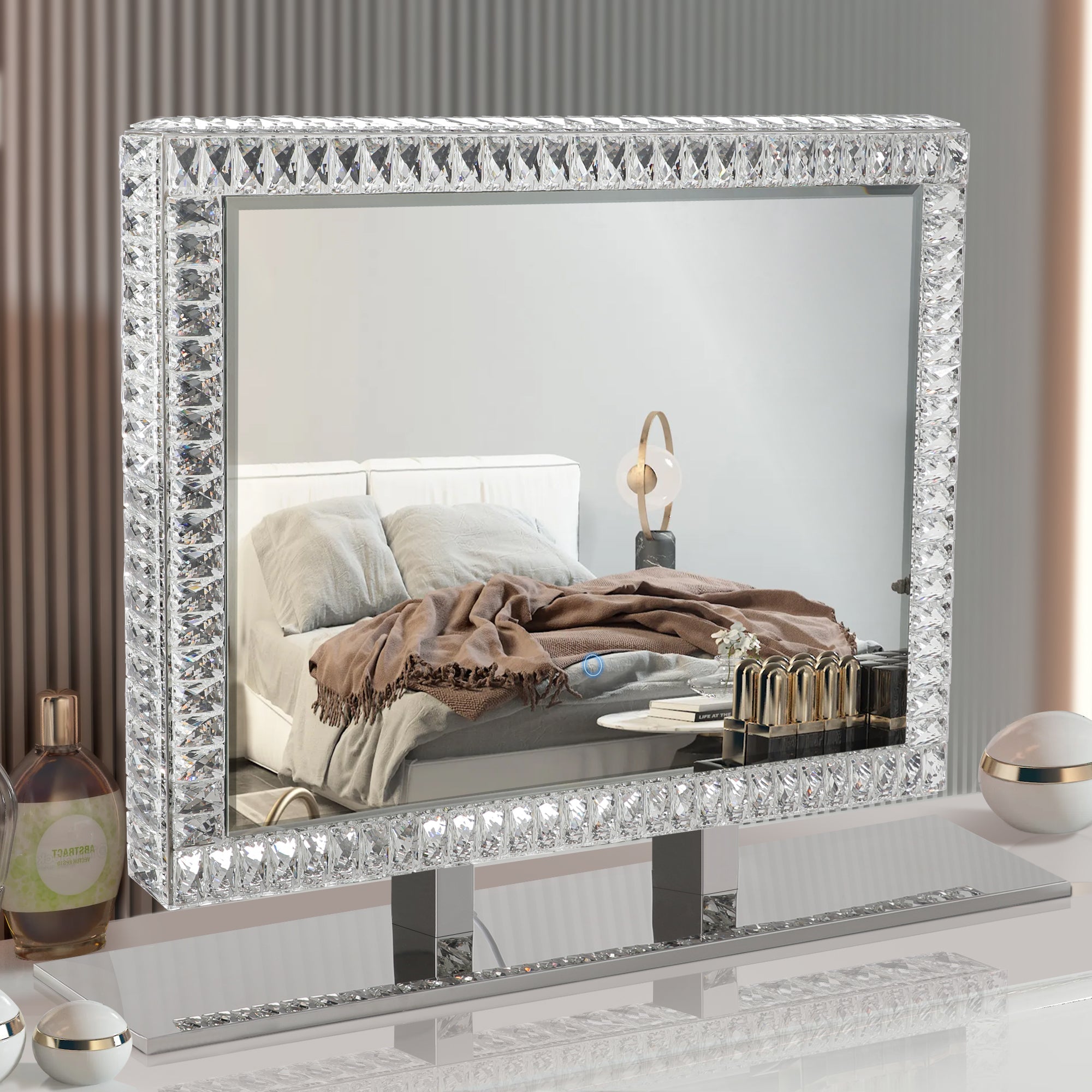 led crystal mirror light with dimmable lightsmirrors 187966