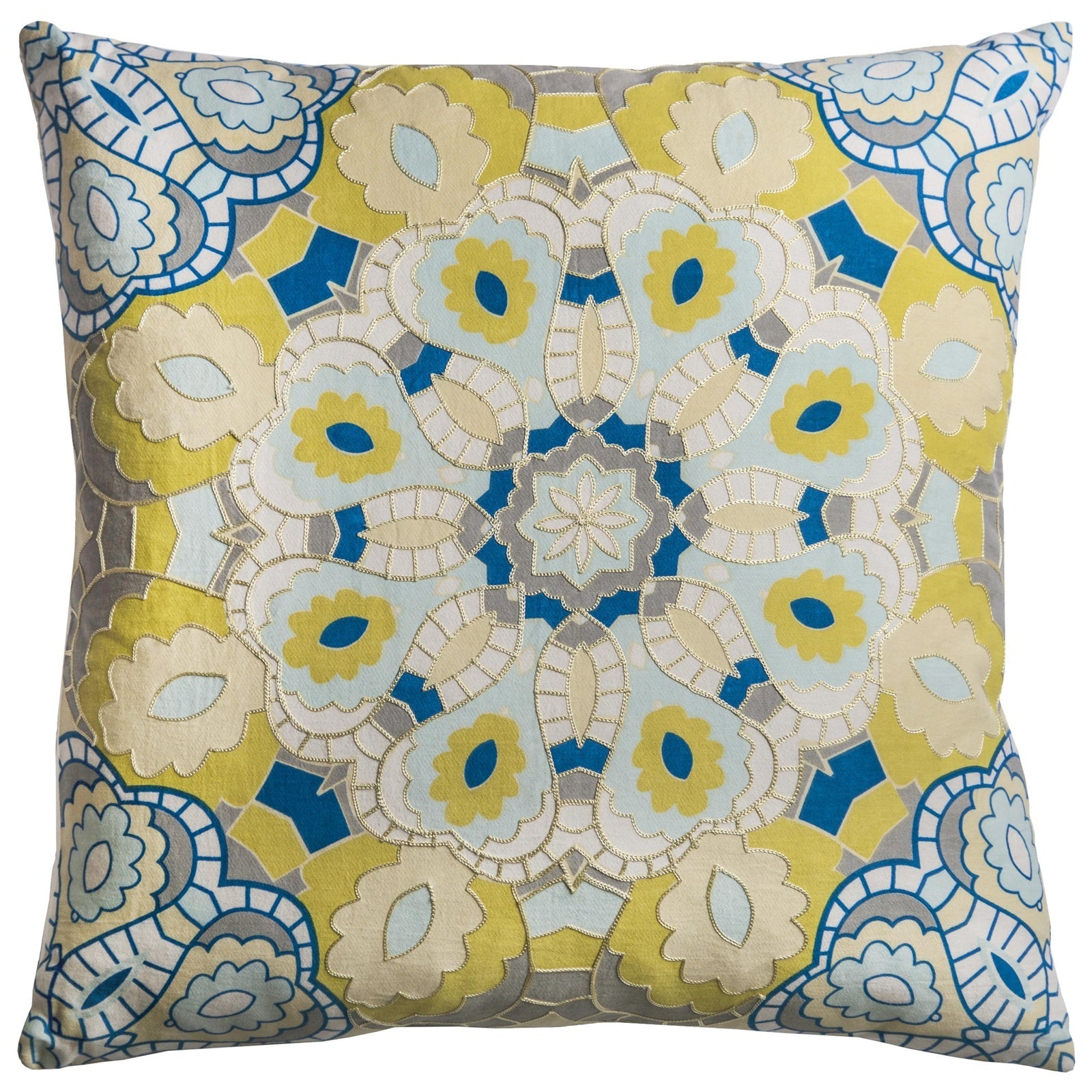 medallion printed cotton pillow coverdecorative pillows 716848