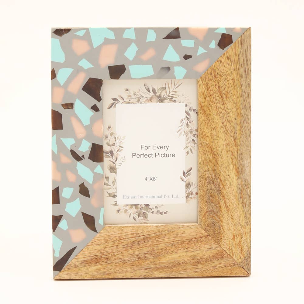 wood resin photo frame 5 x 7 naturalframes 838401